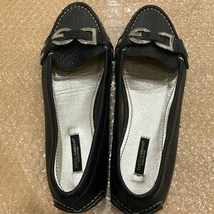 Vintage Dolce Gabbana flat loafer shoes.